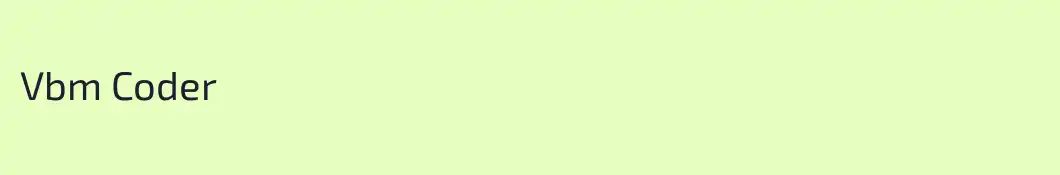 Vbm Coder